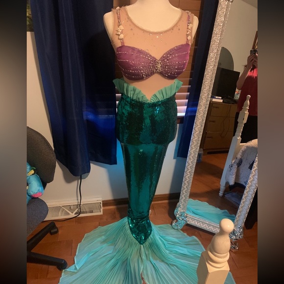 Secret Honey Disney Little Mermaid Ariel Fishtail Halloween Costume Set - Picture 2 of 6